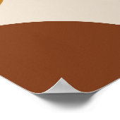 Retro 60s-70s stijl met een regenbooghippiezon in poster (Hoek)