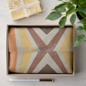 Retro 60s 70s Sunburst Striped Geometric Pattern Tissuepapier (Geschenk)