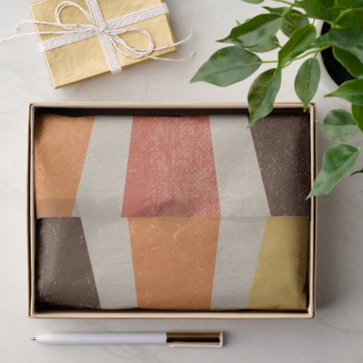 Retro 60s 70s Sunburst Striped Name Room Decoupage Tissuepapier (Geschenk)