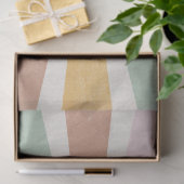 Retro 60s 70s Sunburst Striped Pink Mint Gold Tissuepapier (Geschenk)