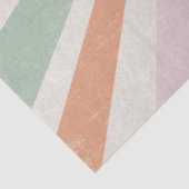 Retro 60s 70s Sunburst Striped Pink Mint Gold Tissuepapier (Detail)