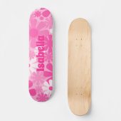 Retro 60s 70s Y2K esthetische Floral gepersonalise Persoonlijk Skateboard (Voorkant)