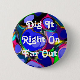 Retro 60's Abstracte Button