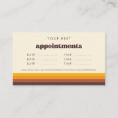 Retro 60s  Afspraak Herinnering Kaarten Afsprakenkaartje (Achterkant)