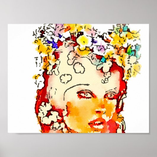 Retro 60s Babe Poster (Voorkant)