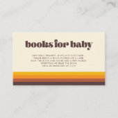 Retro 60s  Baby shower Boek Aanvraag Kaart (Voorkant)