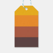 Retro 60s bruiloft welkom cadeaulabel (Achterkant)