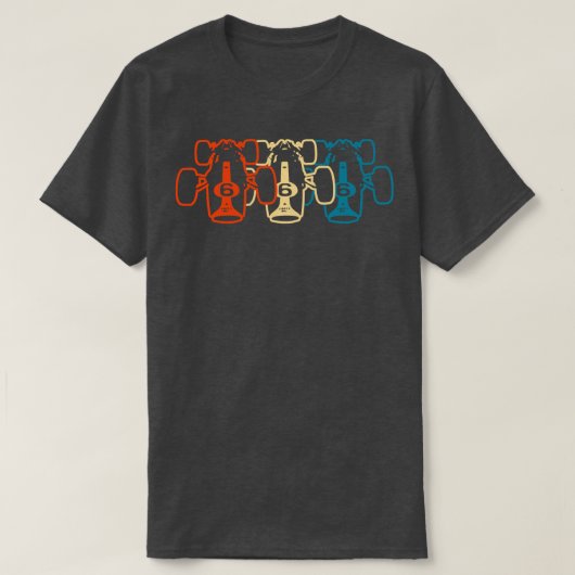 Retro 60s F1 ontwerp T-shirt (Design voorkant)