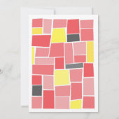 Retro 60s Film Poster Midden-Eeuw Modern Bruiloft Kaart (Achterkant)