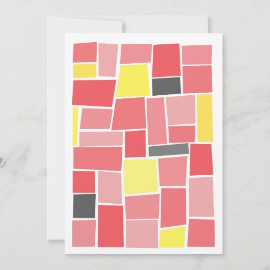 Retro 60s Film Poster Midden-Eeuw Modern Bruiloft Kaart (Achterkant)