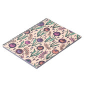Retro 60s floral.  handtekening notitieboek (Linkerzijde)