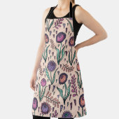 Retro 60s floral. handtekening schort (Insitu)