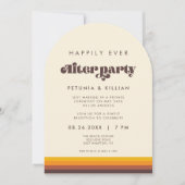 Retro 60s  Gelukkig Altijd Na Party Arch Kaart (Voorkant)