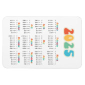 Retro 60s Hippie 2023 kalender Magneet (Horizontaal)