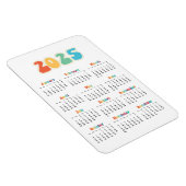 Retro 60s Hippie 2023 kalender Magneet (Rechterzijde)