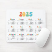 Retro 60s Hippie 2023 kalender Muismat (Met muis)