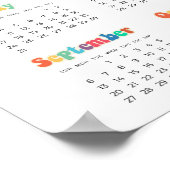 Retro 60s Hippie 2025 fotokalender Poster (Hoek)