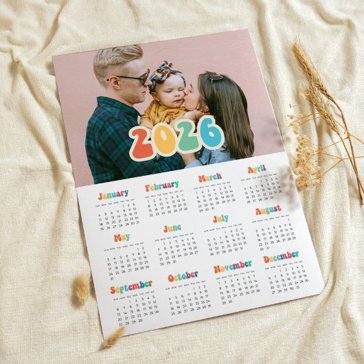 Retro 60s Hippie 2025 fotokalender Poster