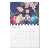 Retro 60s Hippie Fun familiefoto 2025 Kalender (Feb 2026)
