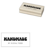 Retro 60s Hippie Fun Handgemaakt Rubberstempel (Gestempeld)