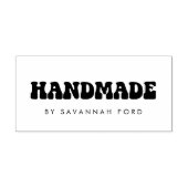 Retro 60s Hippie Fun Handgemaakt Zelfinktende Stempel (Design)