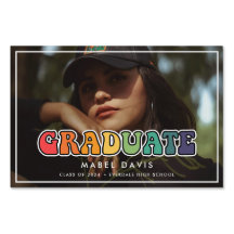 Retro 60s Hippie Fun Photo afstuderen