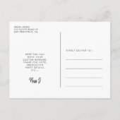 Retro 60s hippie leuk afstuderen Bedankt voor je f Briefkaart (Achterkant)