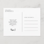 Retro 60s hippie leuke foto van afgestudeerfeest briefkaart (Achterkant)