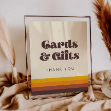 Retro 60s  Kaarten & Geschenken Trouwbord