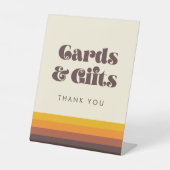 Retro 60s Kaarten & Geschenken Trouwen Reclamebord Met Voetstuk (Voorkant)