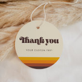 Retro 60s  kleuren Dank u Bedankjes Labels