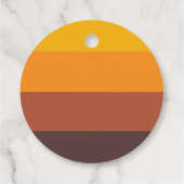 Retro 60s  kleuren Dank u Bedankjes Labels (Achterkant)