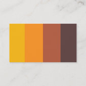 Retro 60s  kleuren trouwregistratiekaart informatiekaartje (Achterkant)