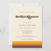 Retro 60s  kleuren Vrijgezellenfeest Kaart (Voorkant)