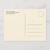 Retro 60s  kleurendrukuitnodiging voor douche briefkaart (Achterkant)