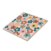  Retro 60s kleurrijke ventilatorkracht Tegeltje (Zijkant)