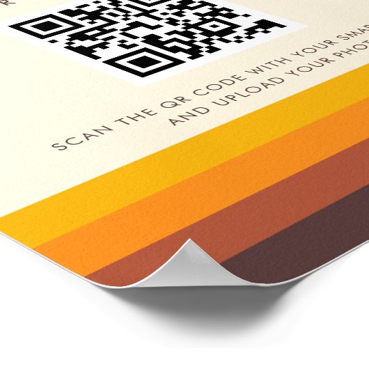 Retro 60s  Leg het liefdesteken vast Poster (Hoek)