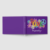 Retro 60s Love Peace Sign Daisies Gastenboek (Volledig)