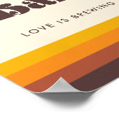 Retro 60s  Mid Century Coffee Bar Sign Poster (Hoek)