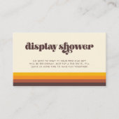 Retro 60s  Mid Century Display Kaart (Voorkant)