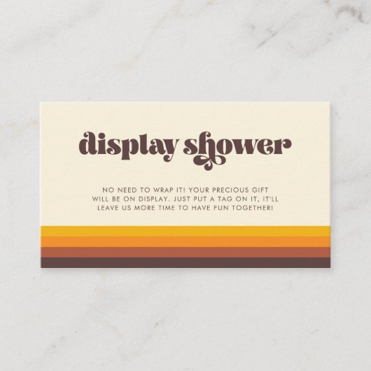 Retro 60s  Mid Century Display Kaart (Voorkant)