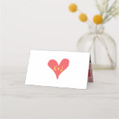 Retro 60s Mid-Century Modern Bruiloft Geometrisch Plaatskaartje