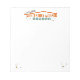 Retro 60s Mid-Century Modern Notitieblok