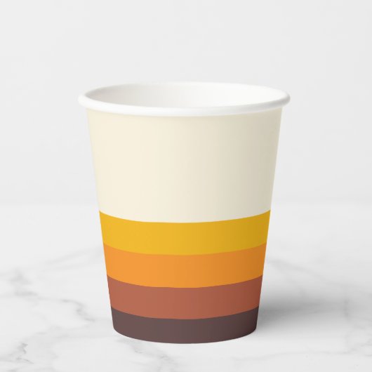 Retro 60s  Mid Century Papieren Bekers (Voorkant)