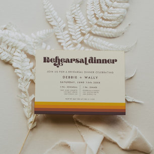 Retro 60s  Mid Century repetitie diner Kaart