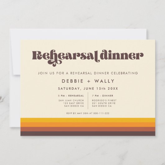 Retro 60s Mid Century repetitie diner Kaart (Voorkant)