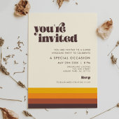 Retro 60s Mid Century U bent van harte welkom Kaart