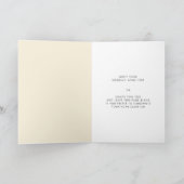 Retro 60s  Mid Century Zijn huwelijksgeloften Kaart (Binnen)