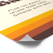 Retro 60s  Mid Wedding Teenslippers Sign Poster (Hoek)