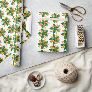 Retro 60s MOD Bloemspeld Verjaardag Bloemen Deco Cadeaupapier